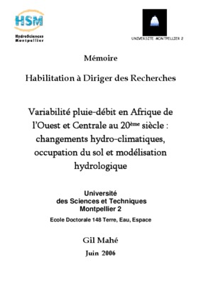 variabilite de la pluie Book