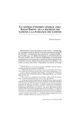 la determination du salaire chez adam smith Book