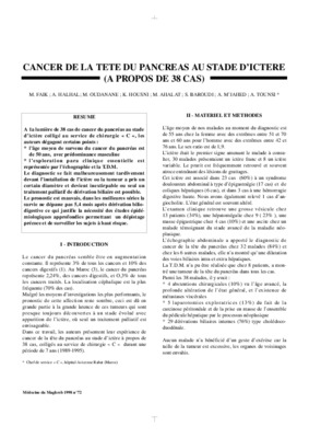 tumeur de la tete du pancreas Book