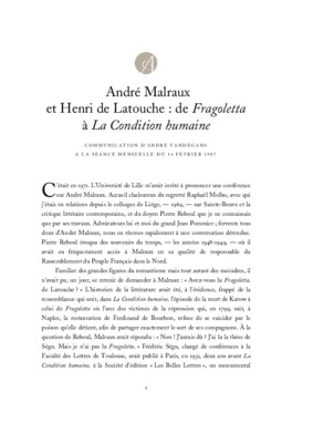 latouche treville Book