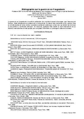 bibliographie guerre et societe Book