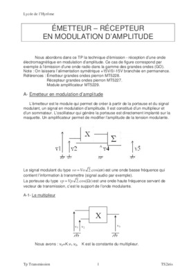 coure de modulation fm emetteur recepteur Book