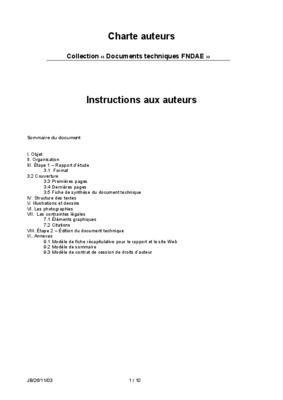 instructions aux auteurs Book