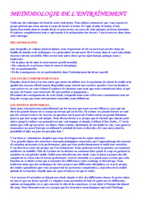 theorie et methodologie de l entrainement Book