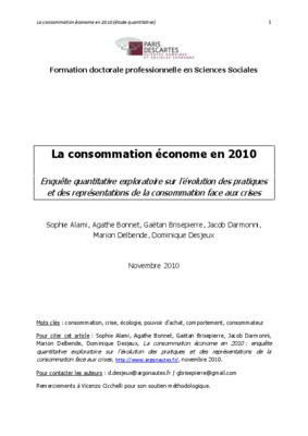 resultas sous econome 2010 Book