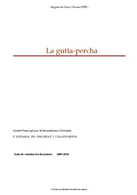 gutta percha Book