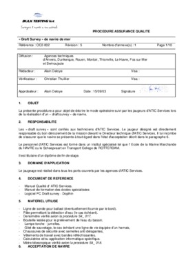 calcul draft survey Book