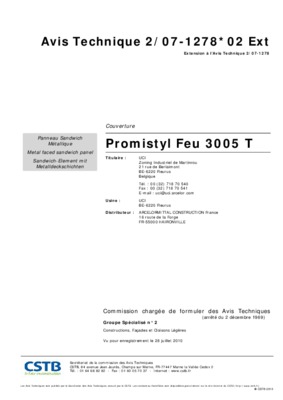 promistyl feu 3005t Book
