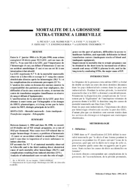 mortalite infatile en reanimation listes des fichiers pdf mortalite infatile en reanimation Book