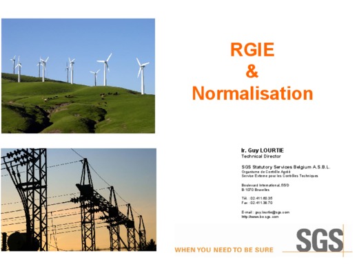 rgie belgique Book