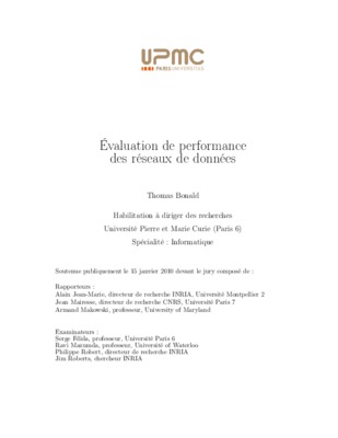evaluation des performance dans les reseaux ad hoc Book