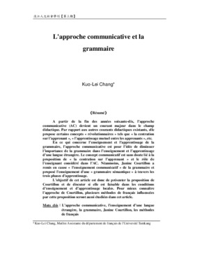 approche communicative grammaire Book