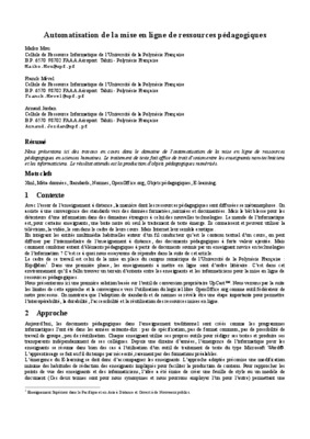 automatisation de fin de ligne Book