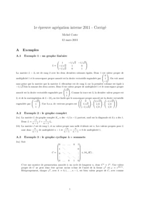 agregation maths 2009 corrigee Book