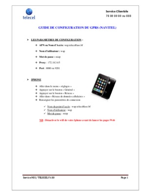 apn telecelfaso Book