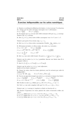 toutes les exercises sur les suites Book