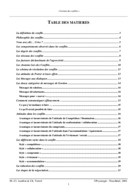 gestions des conflit en ressources humaines Book