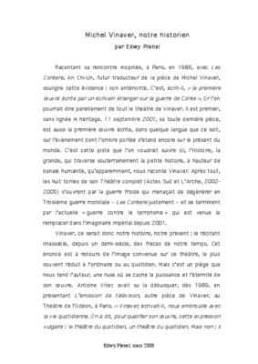 telecharger piece lordinaire michel vinaver Book