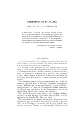 championnat du billard Book