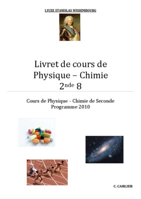 www cours legendre fr extraits 2nde physique chimie pdf Book