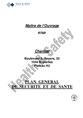 plan general de securite et de sante in demolition Book