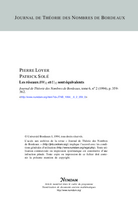 theorie des reseaux Book