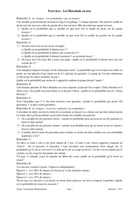 exercices corriges loi binomiale Book