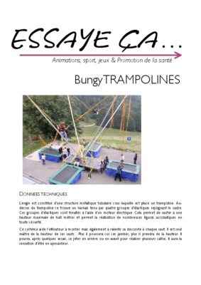 trampoline Book