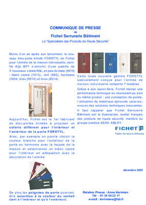prix porte fichet forstyl Book