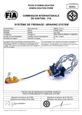 description karting birel Book