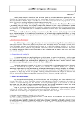 difference entre les differents microscopes Book