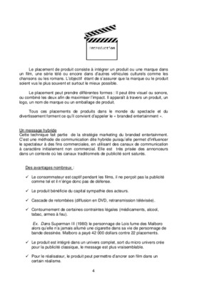 placement de produit Book