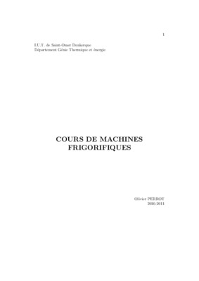 cours d_installations frigorifiques Book