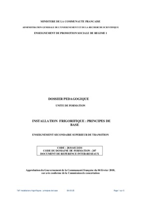 schema fluidique de base d_une installation frigorifique Book