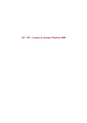 tp creation domaine windows Book