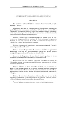 accord plurilateral sur les aeronefs civils Book