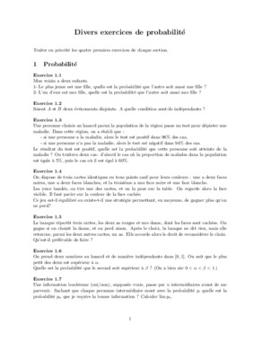 exercices de probabilit Book