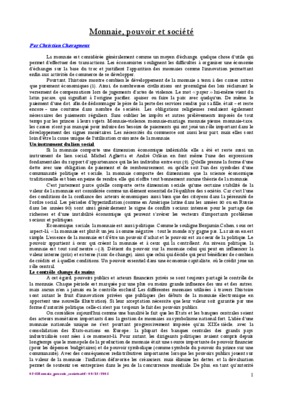 le pouvoir de la monnaie Book