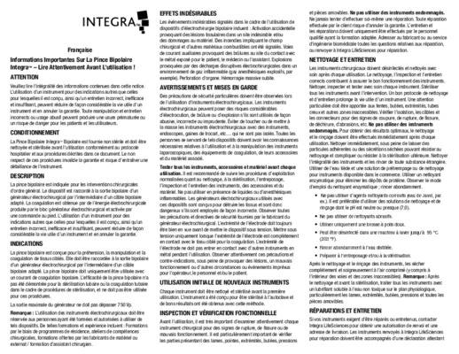 pince bipolaire a usage unique Book