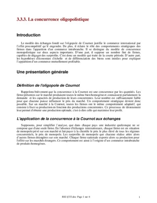 oligopolistique Book