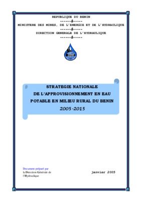 strategie d_eau potable Book