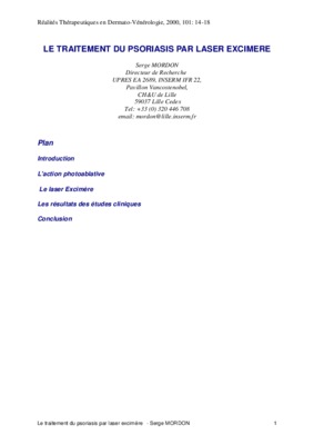 traitement du psoriasis Book