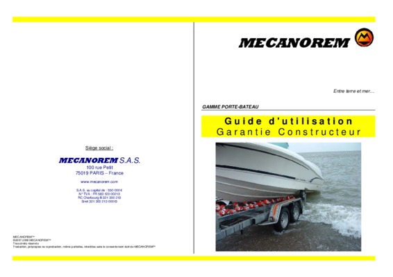 remorque mecanorem mb Book