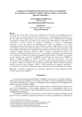 les politique de flexibilite du marche de travail Book