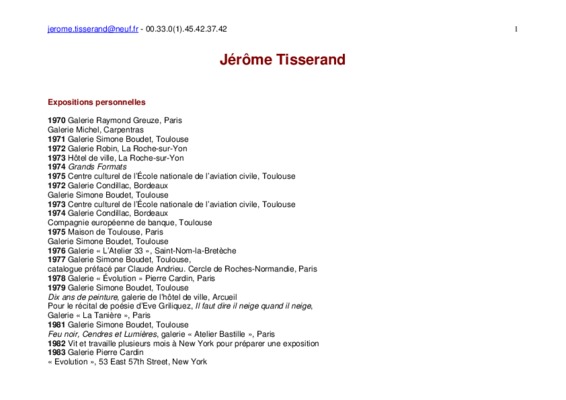 tisserand Book