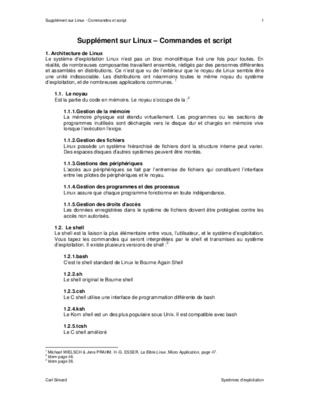 exercices script linux Book