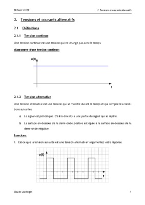 devoirs sur les courants alternatifs Book