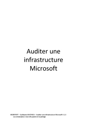 audit infrastructure reseau Book