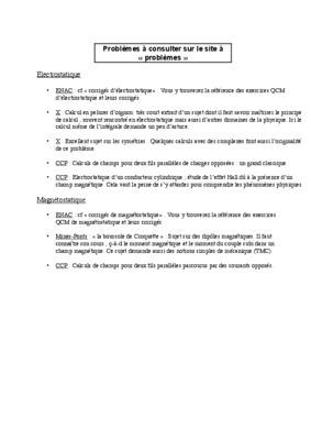 problemes et corriges du cnc electrostatique Book