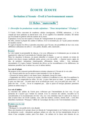 fiches ecoute musicale Book